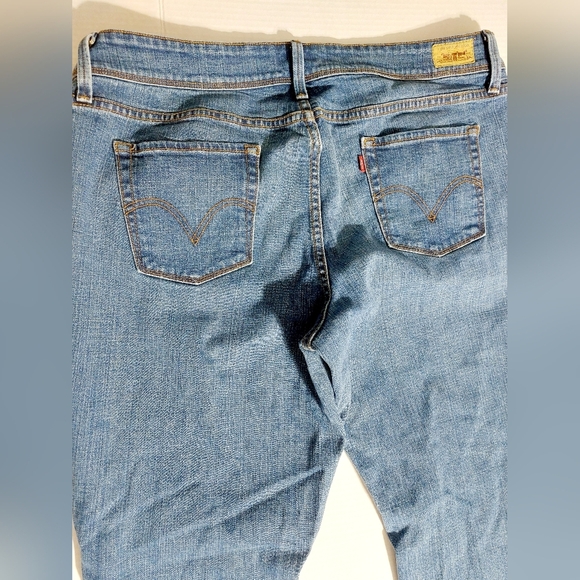 Levi Strauss 542 Y2K Flare Leg 20W Medium Length Denim Jeans - Picture 11 of 16